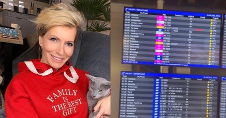 Paulina Smaszcz pozdrawia z lotniska. Leci do Włoch na spotkanie z wnuczką?