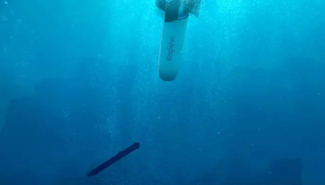 Wizja artystyczna bomby głębinowej Kingfisher
