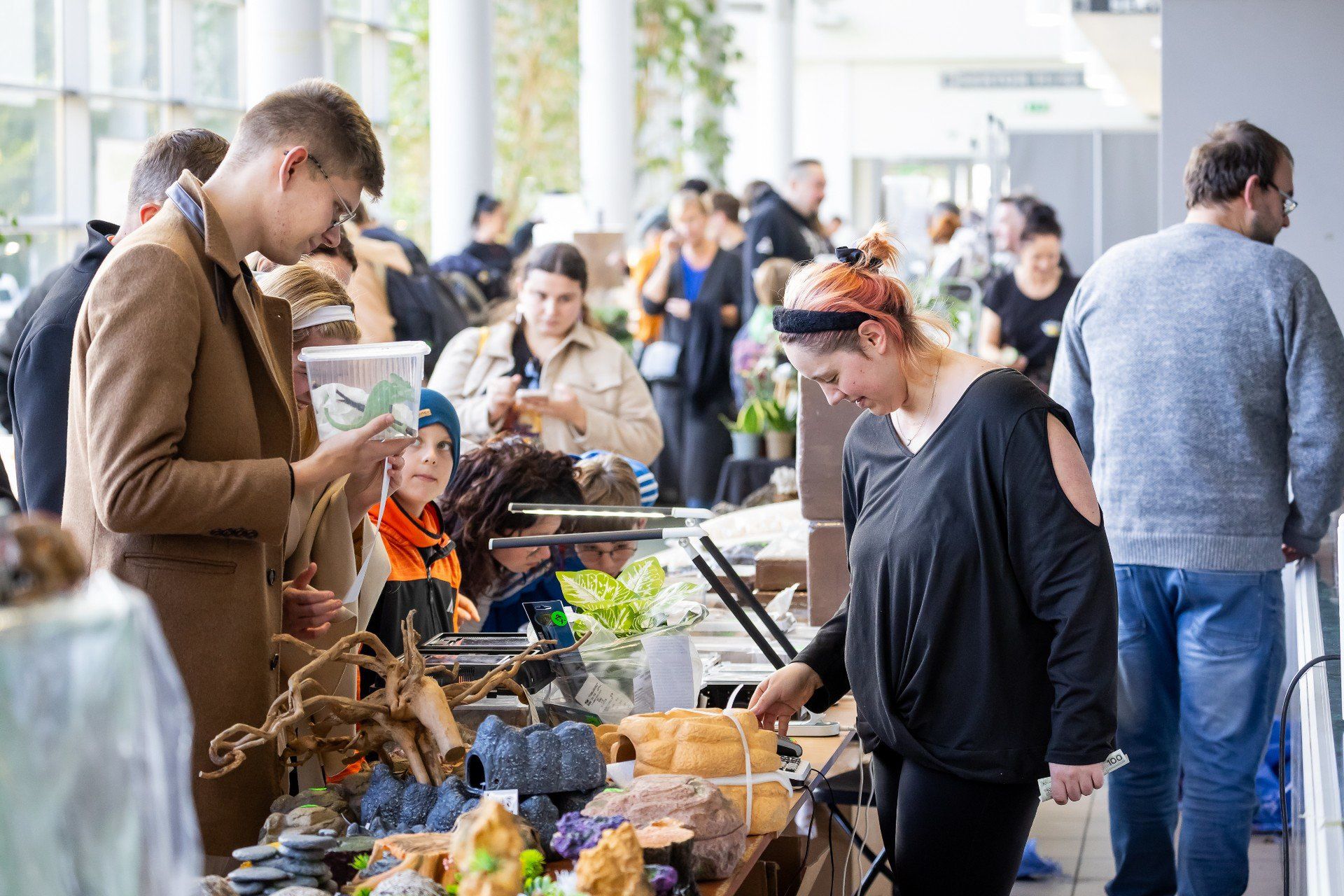 Przez dwa dni w Hali Sportowo-Widowiskowej &#34;Immobile Łuczniczka&#34; w Bydgoszczy odbywał się &#34;Event Terrarystyczny i Botaniczny Dragon Expo&#34;. Chętnych do obejrzenia egzotycznych zwierząt, a przy okazji kilku innych tematycznych wystaw, nie zabrakło.