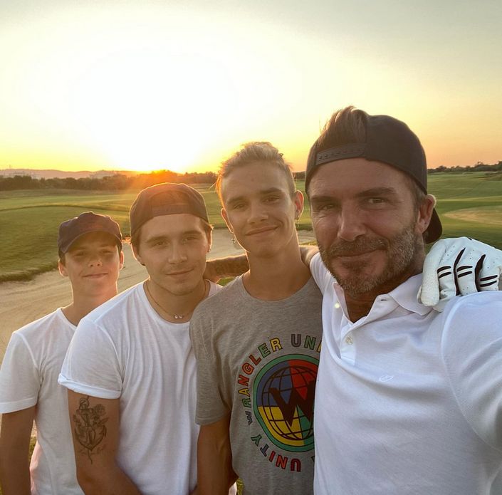David Beckham z synami