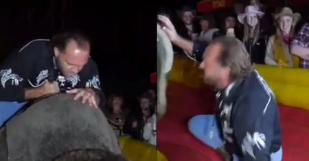 Emil ujeżdża mechanicznego byka na II Zlocie Fanów Dody. MĘSKI?