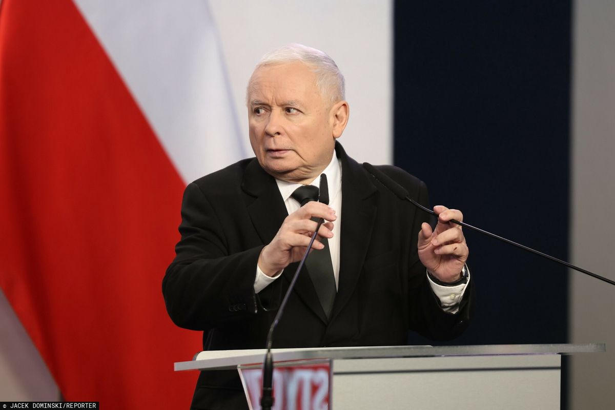 Konferencja prasowa Jarosława Kaczyńskiego