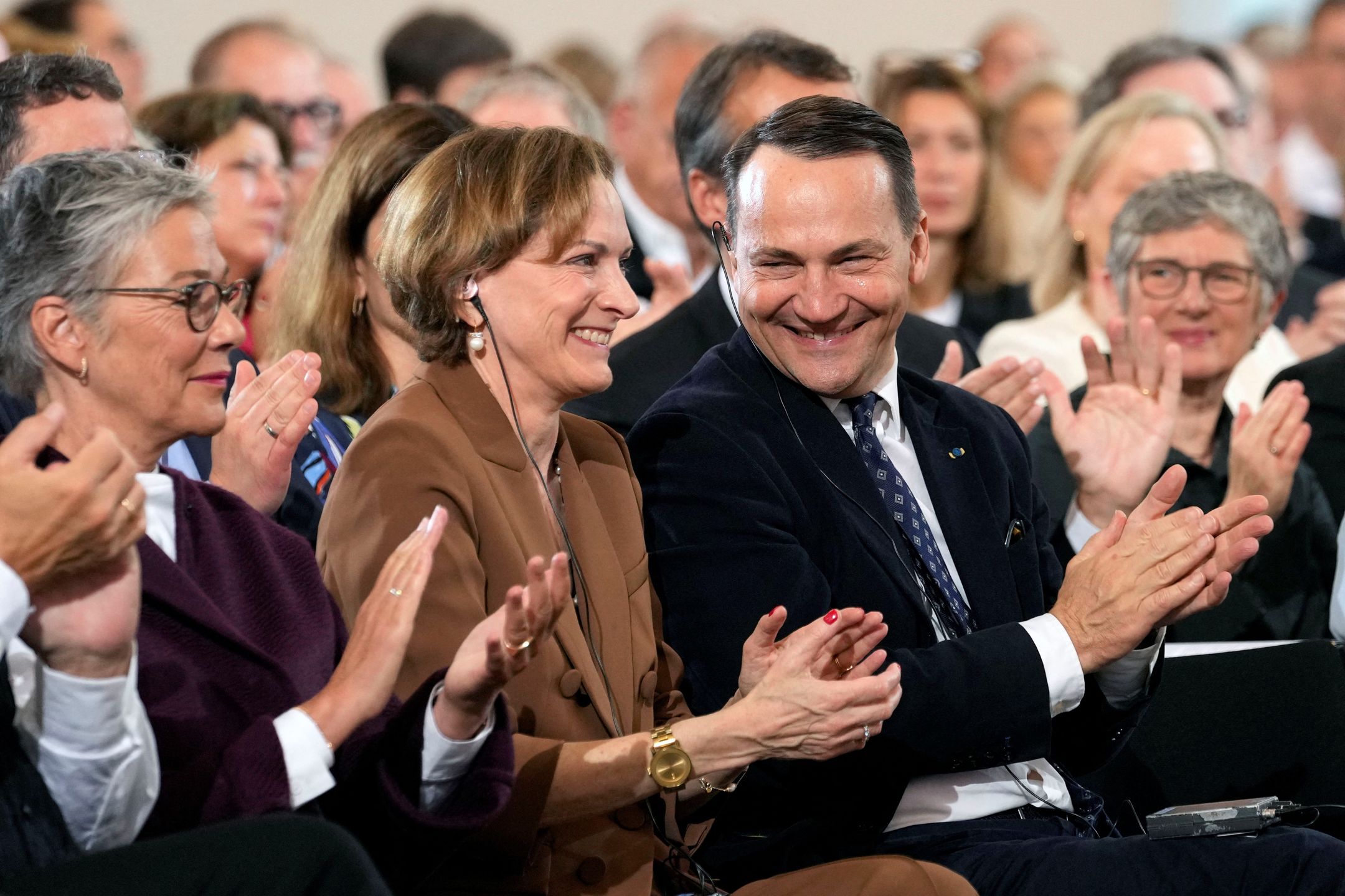 Anne Applebaum i Radosław Sikorski