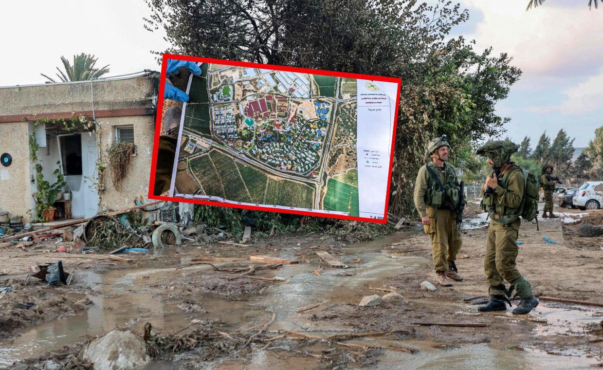 Maps and documents were found on the killed attackers from Hamas.