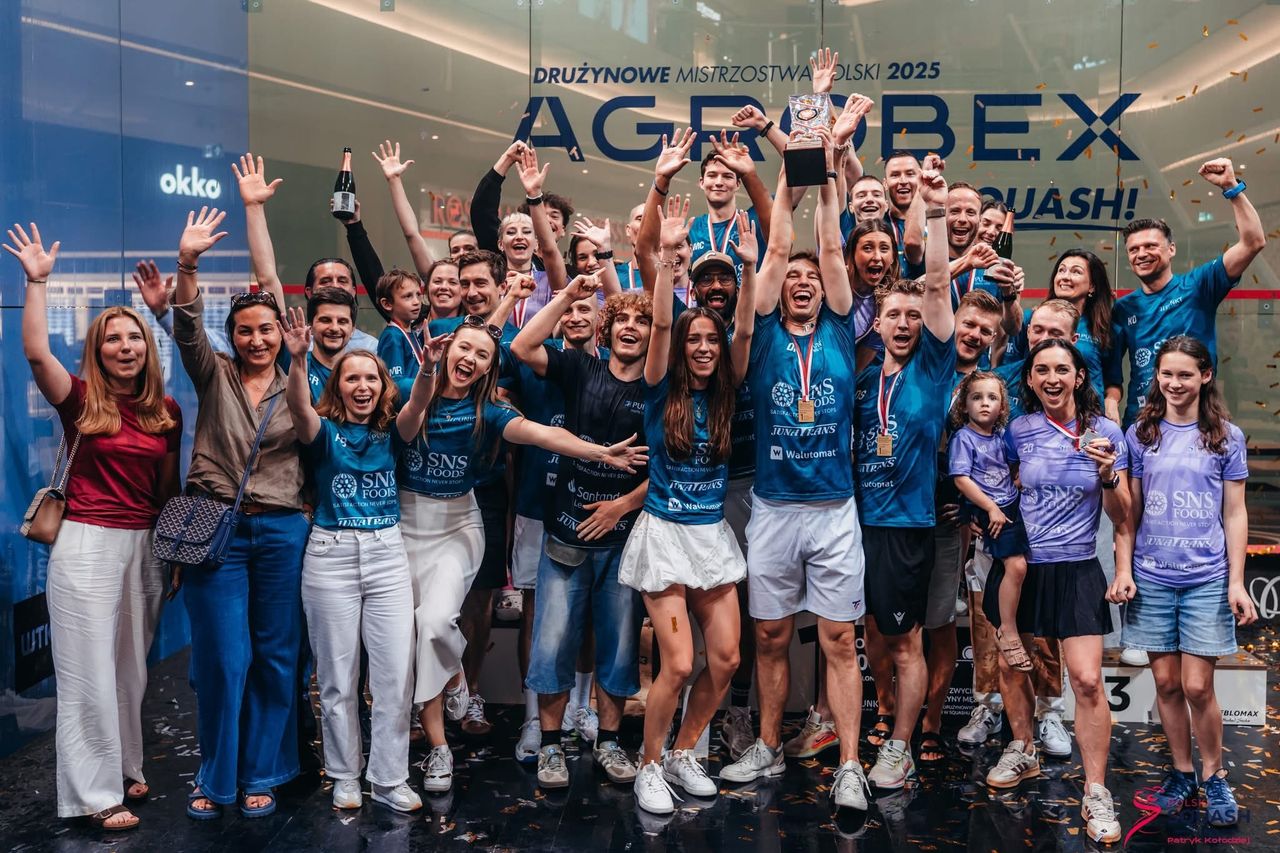 Poznań po raz kolejny z tytułem. SNS Foods 11punkt Men's Crew mistrzem Polski w squashu 2025