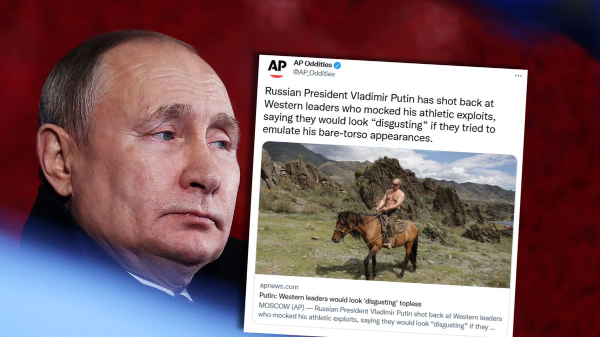 Władimir Putin w przeszłości pozował do zdjęć z gołym torsem