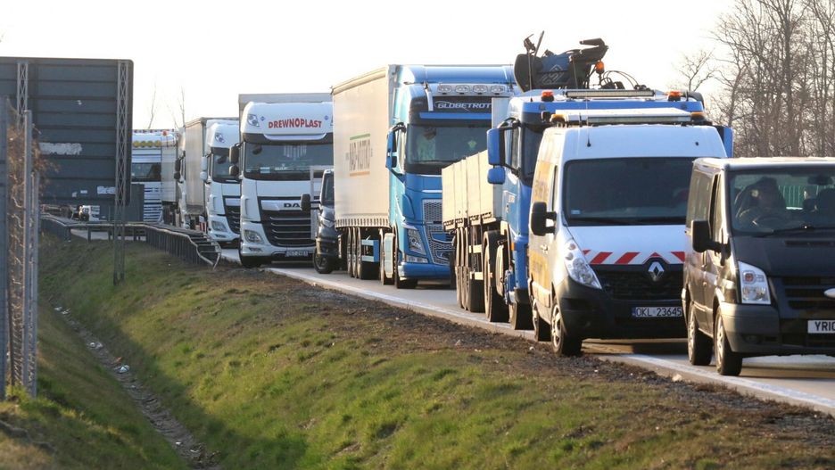 Na autostradzie A4 jest spory ruch