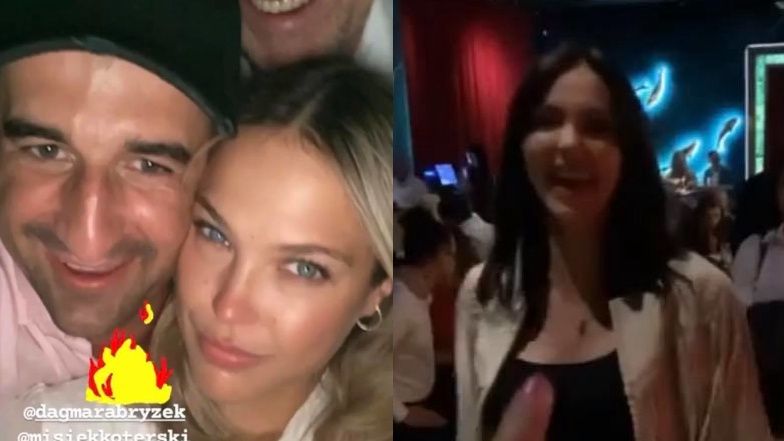 Misiek Koterski i jego nowa dziewczyna na jednej imprezie z Marcelą Leszczak