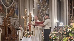 Wigilia Paschalna w radomskiej katedrze.