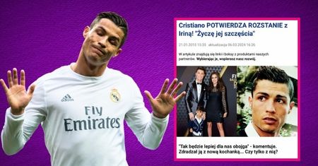 #10 lat temu na Pudelku: Cristiano Ronaldo zdradził Irinę Shayk z prezenterką