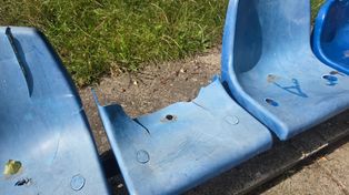 Kolejny akt wandalizmu na stadionie OSiR-u w Golubiu-Dobrzyniu