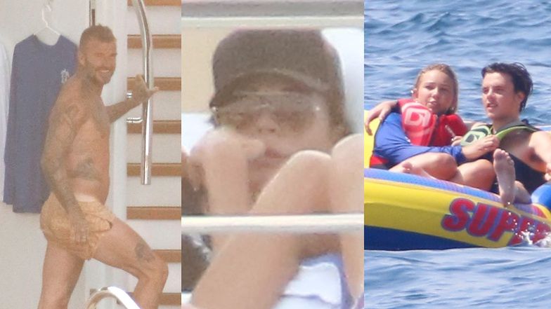 David Beckham i Victoria Beckham na wakacjach na Morzu Śródziemnym