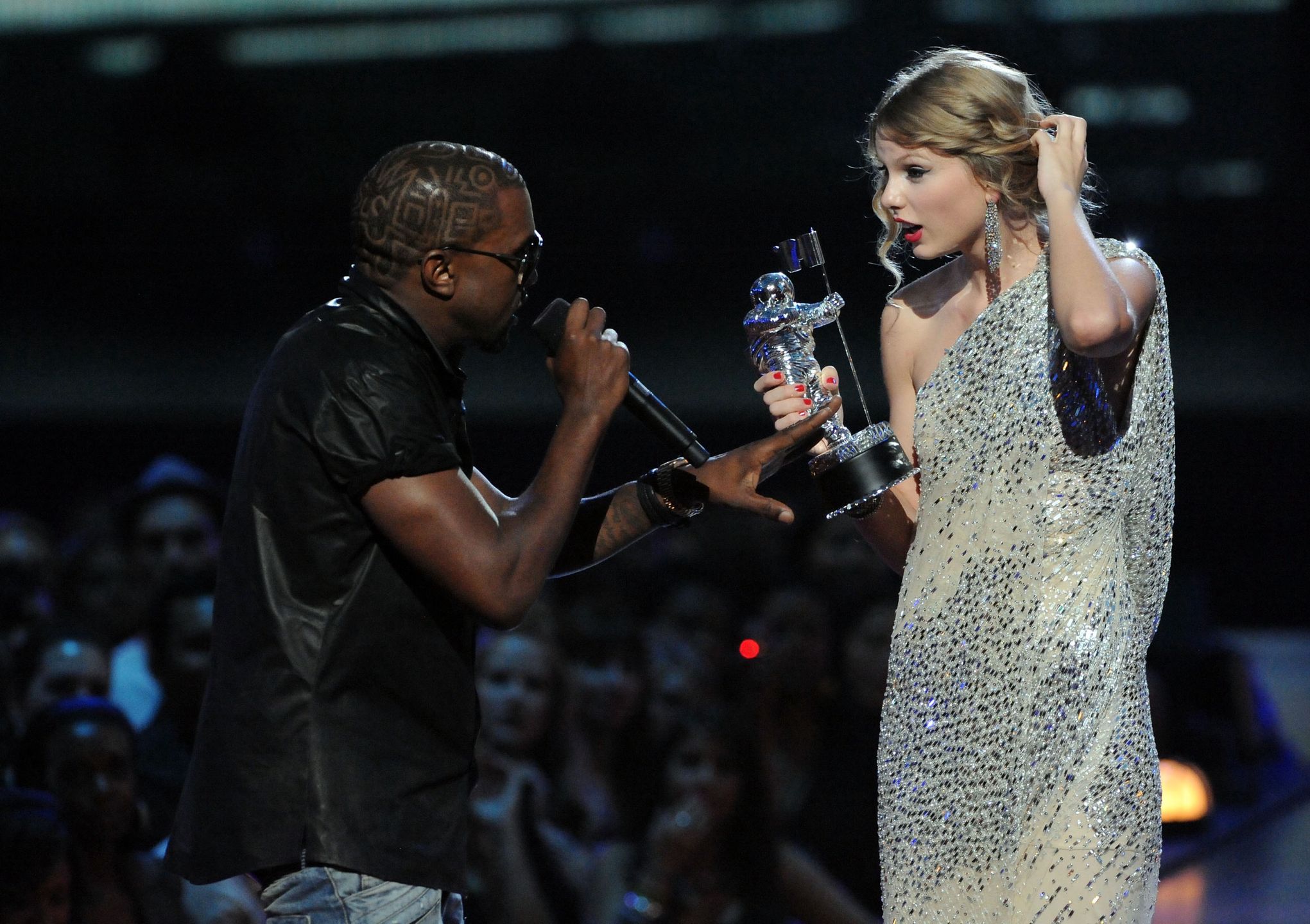 Kanye West i Taylor Swift podczas VMA 2009