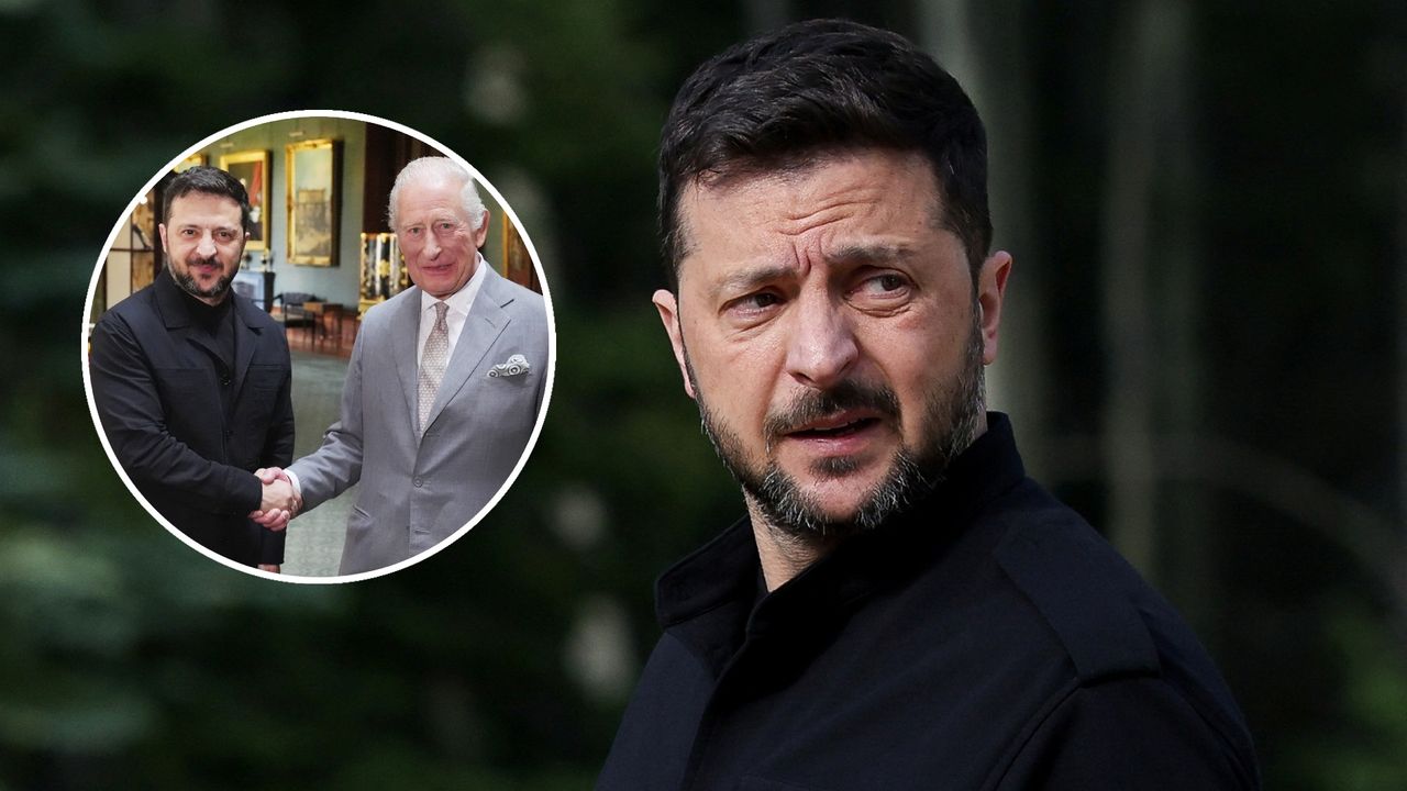 Wołodymyr Zełenski spotkał się z królem Karolem III. Zjedli razem lunch