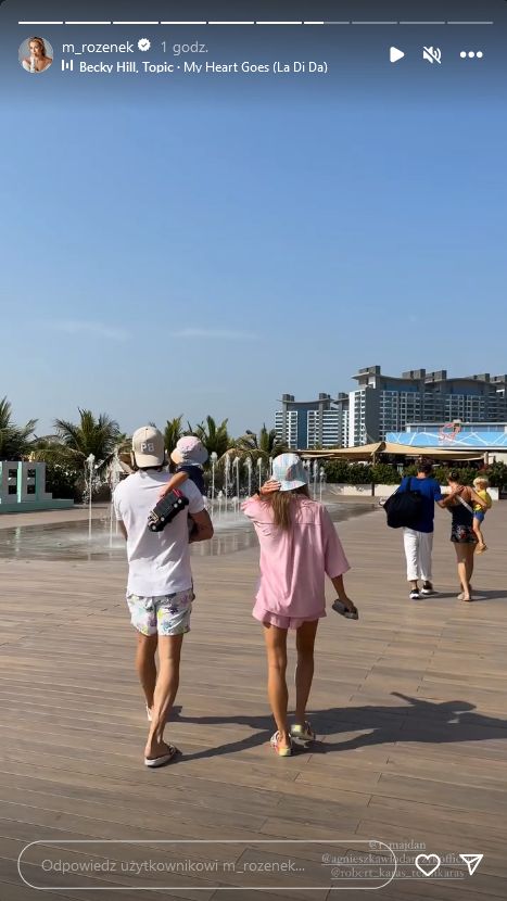 Małgorzata Rozenek i Radosław Majdan polecieli do Dubaju. Spotkali się z Agnieszką Włodarczyk