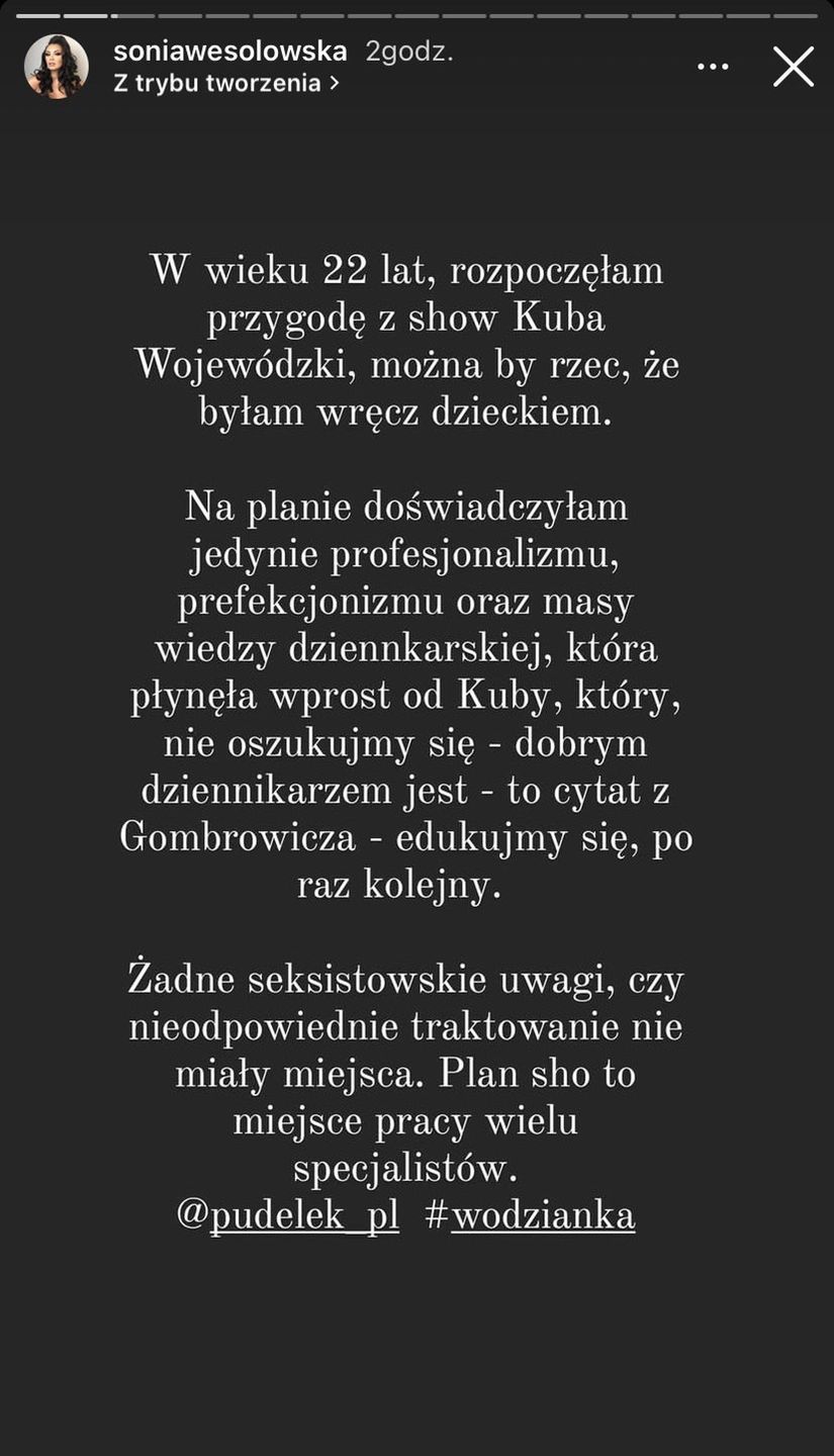 Wodzianka z "Kuby Wojewódzkiego" rozpacza po stracie pracy