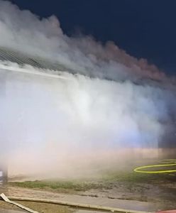 Pożar w Dąbkowej Parowej. Policja ratowała krowy