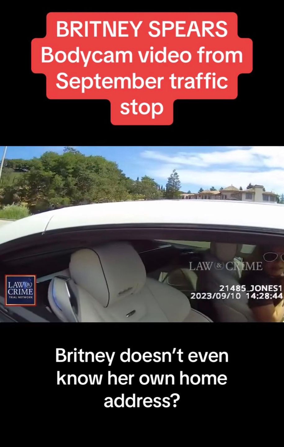 Britney Spears zatrzymana przez patrol drogowy