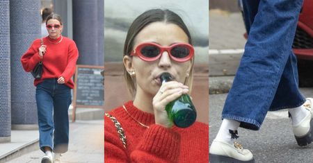 Julia Wieniawa krąży po mieście z torebką Chanel i w skarpetkach Gucci za PONAD 700 ZŁOTYCH (ZDJĘCIA)