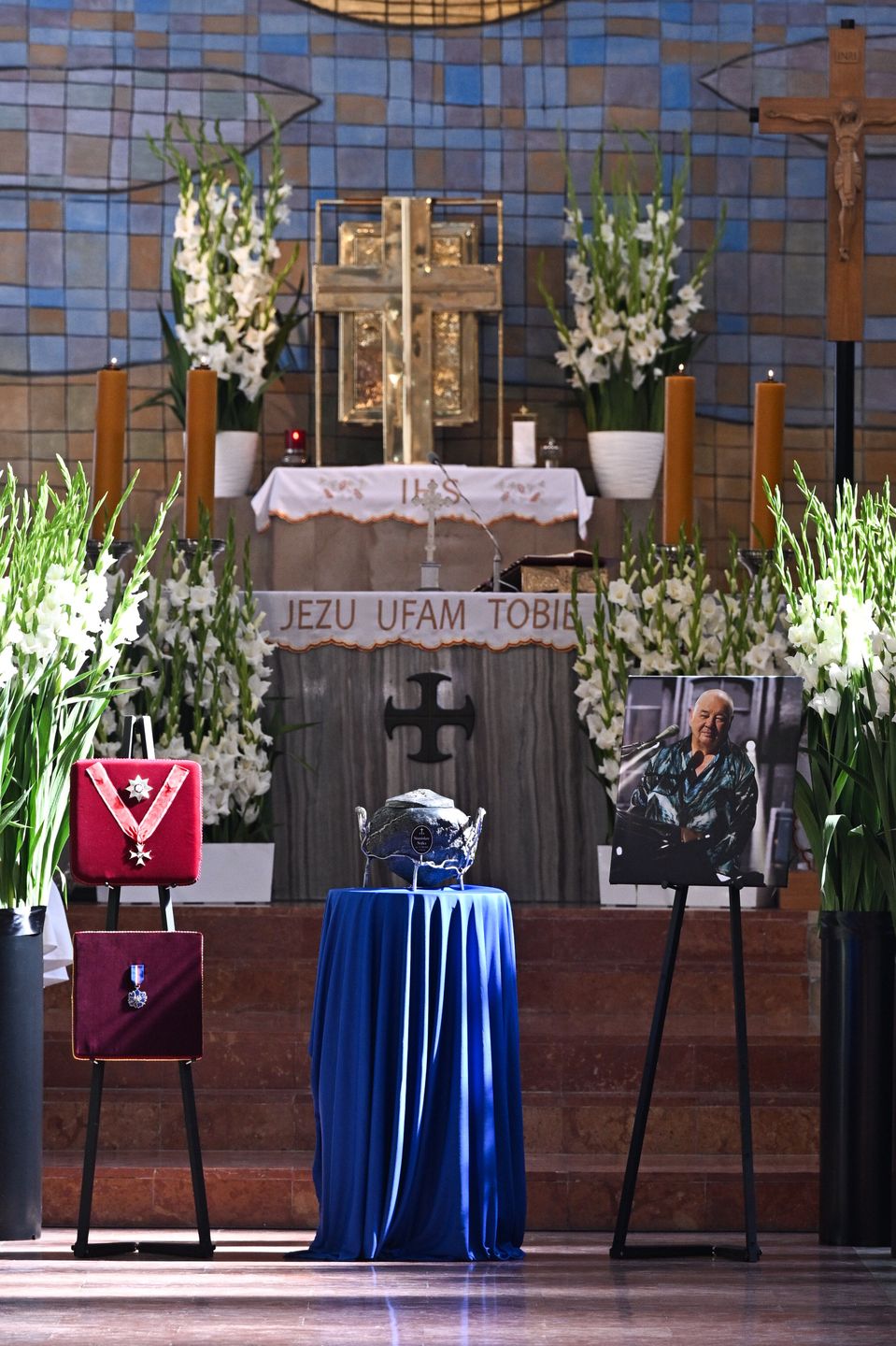 Urna z prochami Stanisława Soyki.