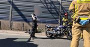 Warszawa. Zderzenie motocyklisty z autem na trasie S8. Utrudnienia w ruchu