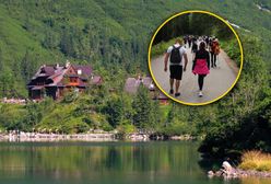 Tatry pełne turystów. Oblężone Morskie Oko i kolejki na Giewont