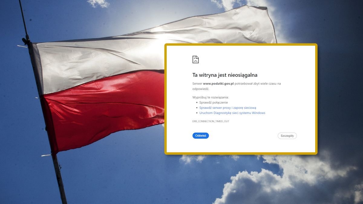 Awaria serwisu podatki.gov.pl