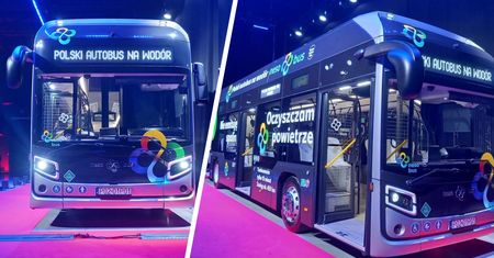 Grupa Polsat zaprezentowała swój autobus wodorowy - NesoBus. Produkcja w Świdniku