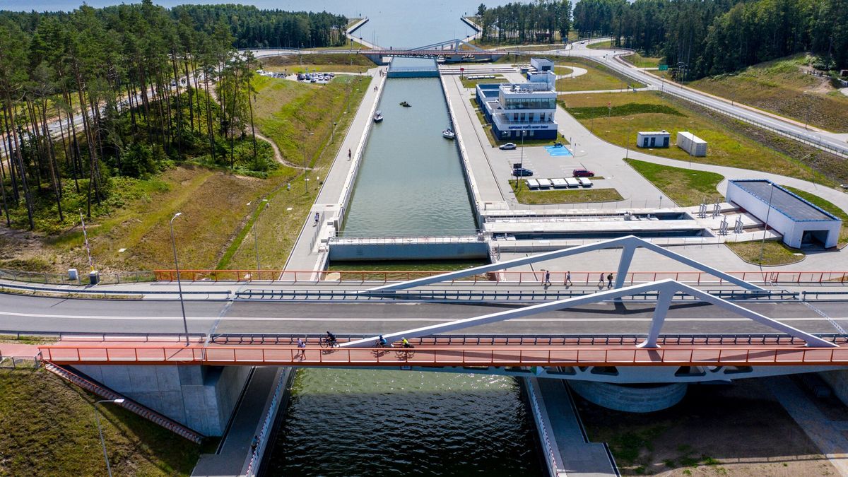Kanal zeglugowy na Mierzei Wislanej