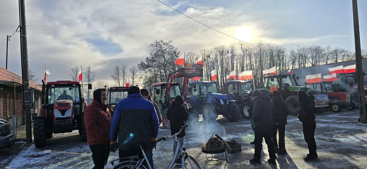Protest rolników w Bielsku 