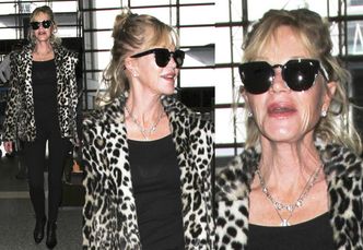 59-letnia Melanie Griffith na lotnisku w Los Angeles (ZDJĘCIA)