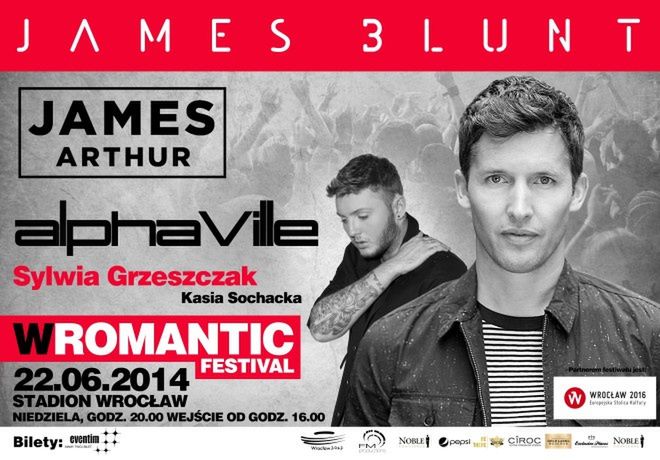 James Blunt gwiazdą festiwalu Wromantic