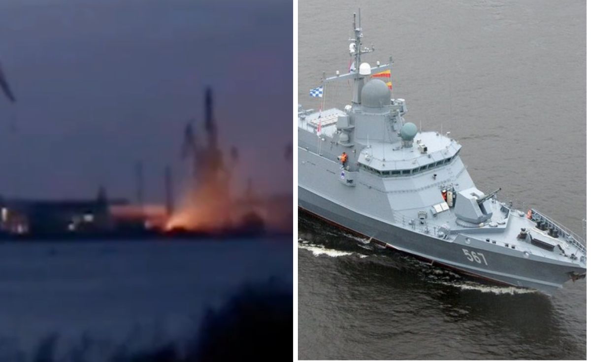 Ukraińcy uderzyli w port na Krymie. Okręt zniszczony