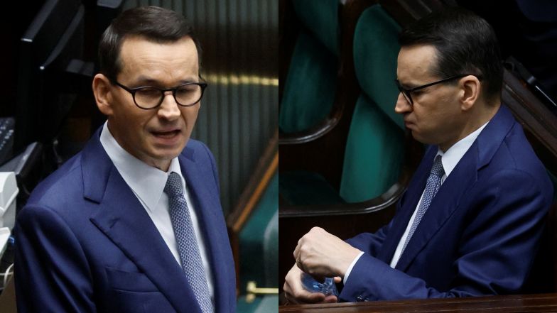 Mateusz Morawiecki zaliczył wpadkę w Sejmie. Nagranie hitem sieci