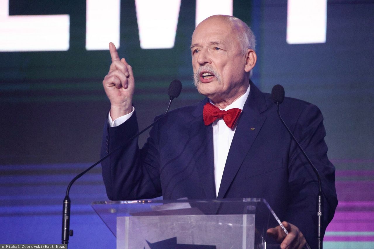 Janusz Korwin-Mikke odbija piłkę: Lewica plecie bzdury z powodu estrogenu
