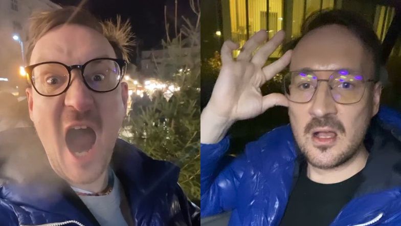 Mariusz Kozak sprawdził ceny potraw na Jarmarku Bożonarodzeniowym w Krakowie