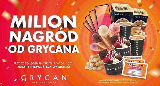 Ruszyła loteria „Milion nagród od Grycana”