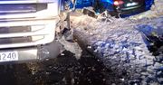 Grudziądz: Kolejny groźny wypadek. Samochód zderzył się z ciężarówką