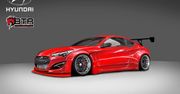 Hyundai Genesis Coupé od Blood Type Racing – czerwony cukierek
