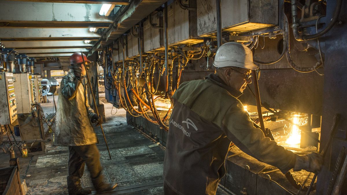 Zakład ArcelorMittal w Krzywym Rogu. Zdjęcie z 2012 r.