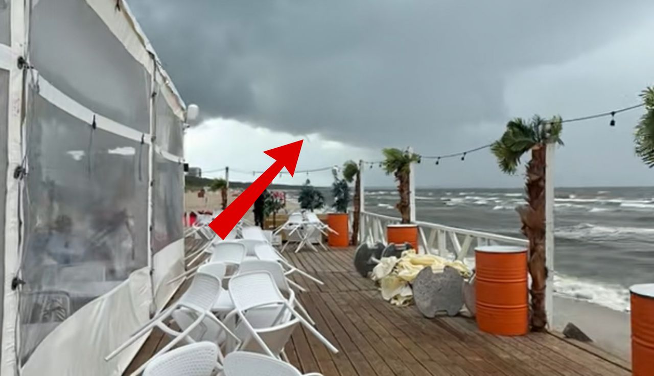 Aż zaczął nagrywać. Taki widok w Międzyzdrojach