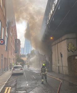 Ogromny pożar w Londynie. Poważne utrudnienia w kursowaniu pociągów