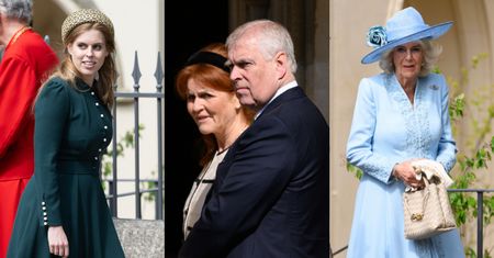 Royalsi na wielkanocnym nabożeństwie: elegancka księżniczka Beatrycze, zhańbiony książę Andrzej z byłą żoną i królowa Camilla