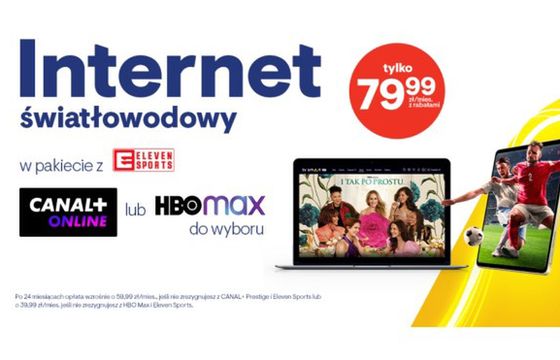 Vectra z promocyjnym pakietem z Eleven Sports, Canal+ online lub HBO Max