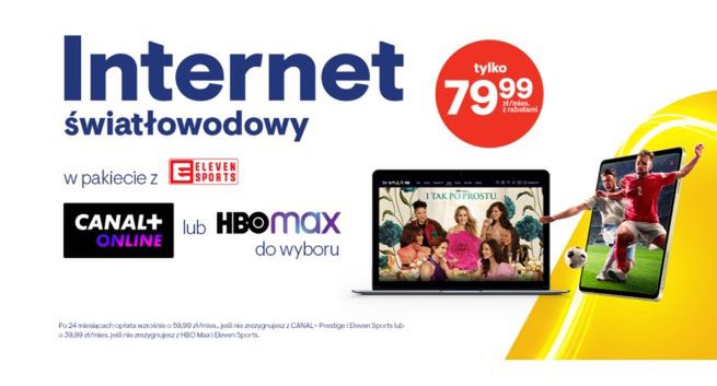 Vectra z promocyjnym pakietem z Eleven Sports, Canal+ online lub HBO Max