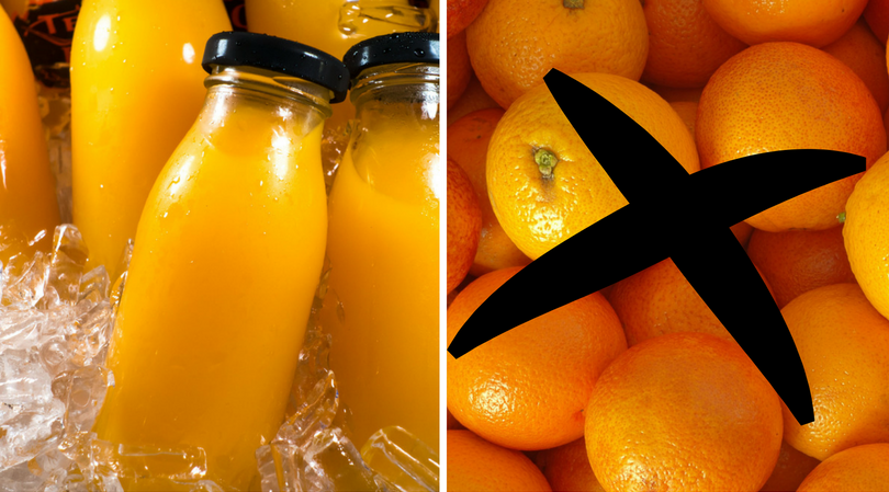 Skład soków pomarańczowych