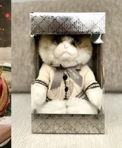 Za tę maskotkę chcą nawet 800 dolarów. Powód jest na kokardzie kota