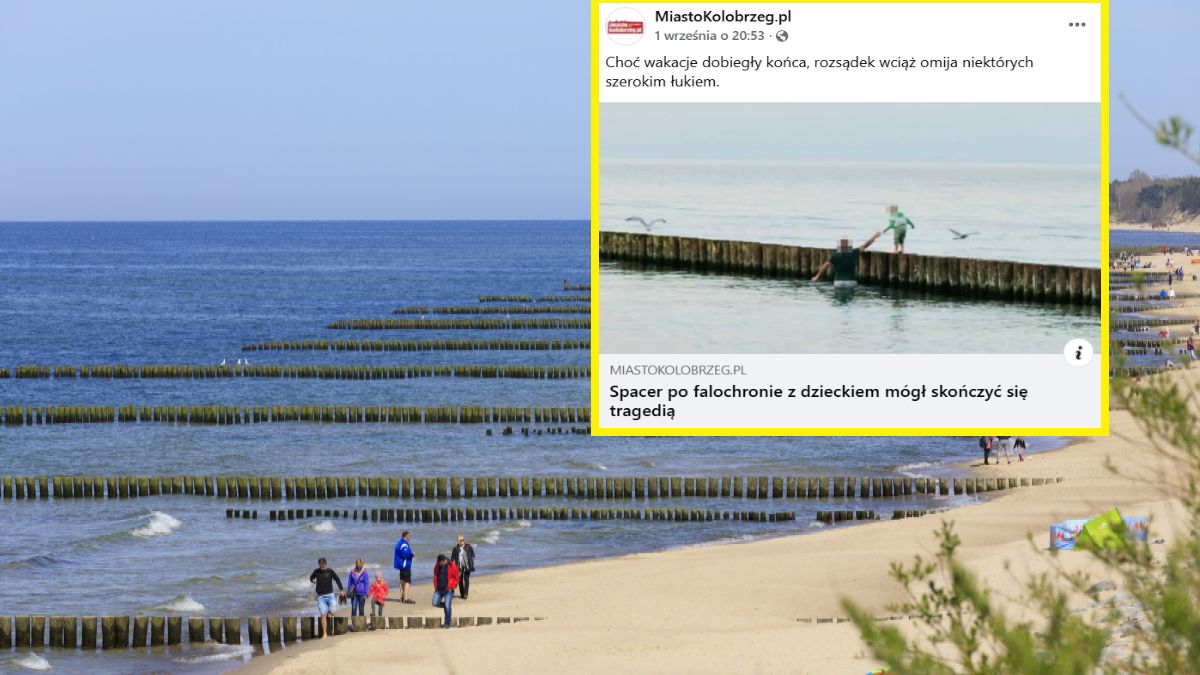 Takie sceny w Kołobrzegu. Mogło dojść do tragedii