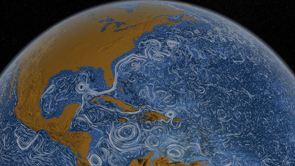 NASA prezentuje niesamowitą mapę prądów oceanicznych [wideo]