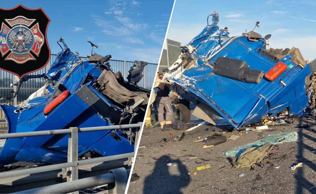 A4 zablokowana. Dramatyczny wypadek wczesnym rankiem